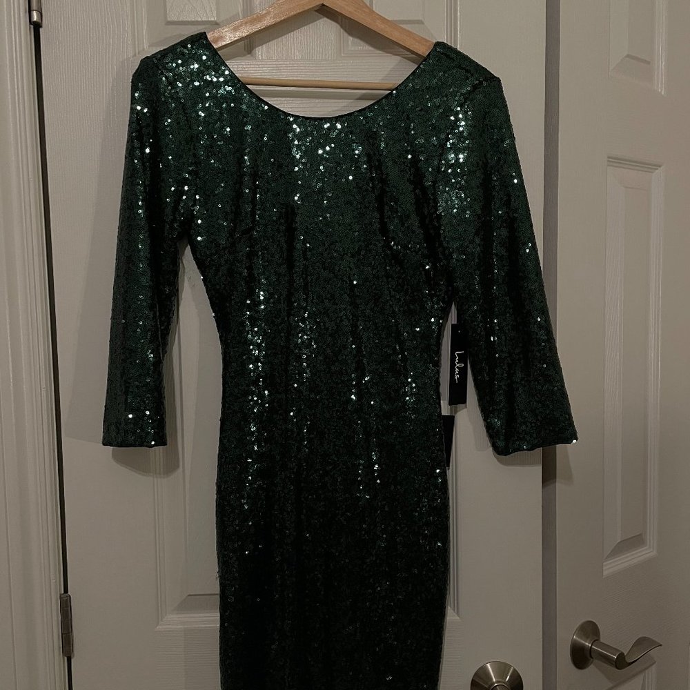 *NWT* LULUS Green Sequin Dress - Size L